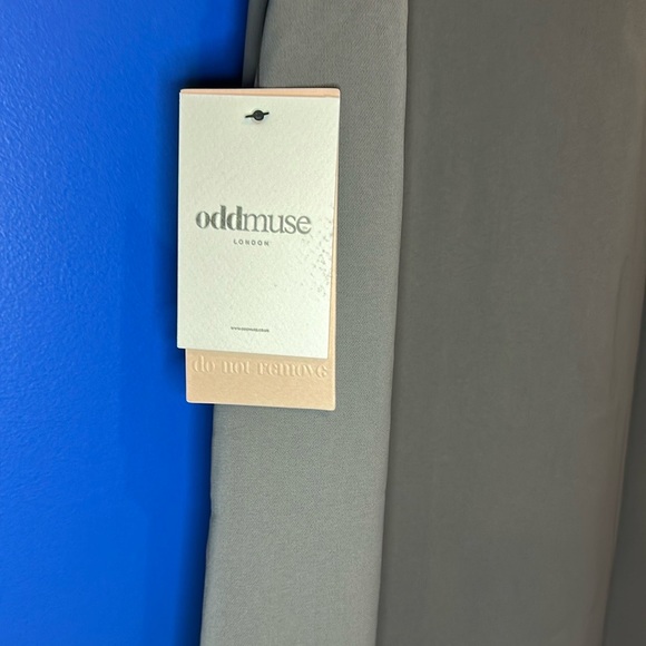 Odd Muse Gray Halter Midi Dress - Picture 5 of 9